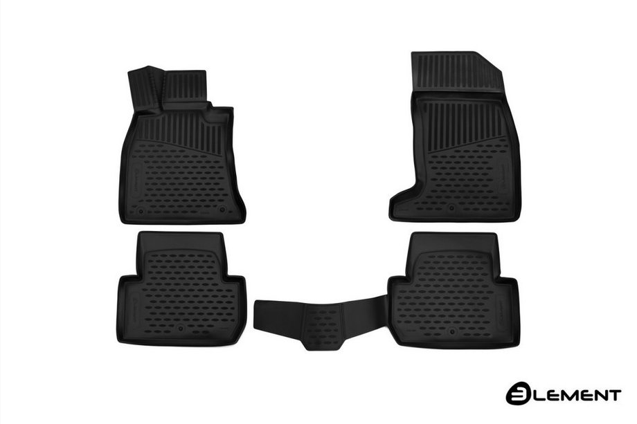 Kia Stinger 2017–2023 3D rubberen automatten voor interieur (4 stuks, Novline) SD Foto 1