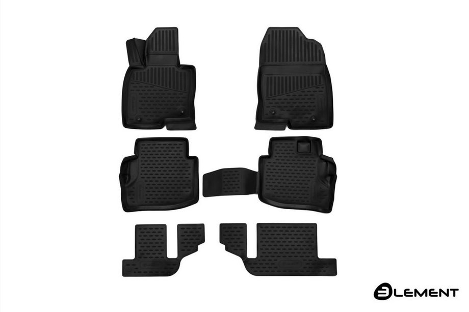 Mazda CX-9 2017– 3D rubberen automatten voor het interieur (6 stuks, Novline) crossover Image