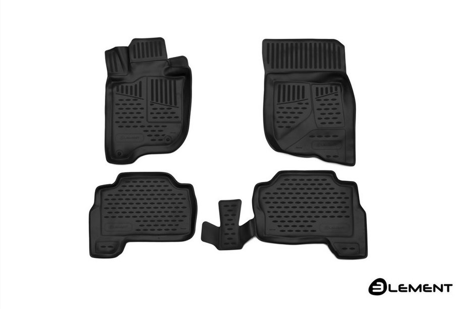 Mitsubishi Pajero Sport 2015– 3D rubberen automatten voor interieur (4 stuks, Novline) Image