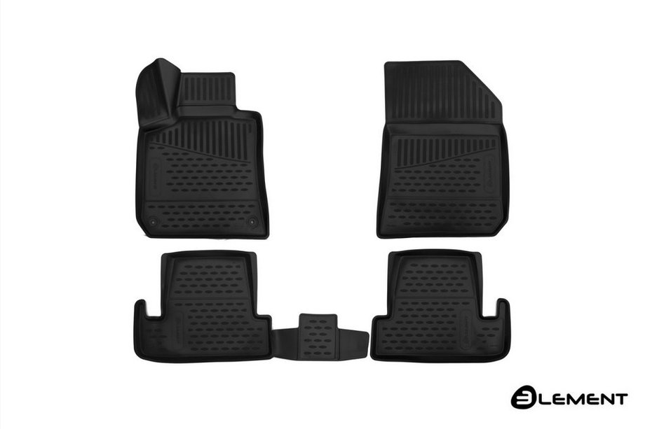Peugeot 308 2014–2021 3D rubberen automatten voor interieur (4 stuks, Novline) Foto 1