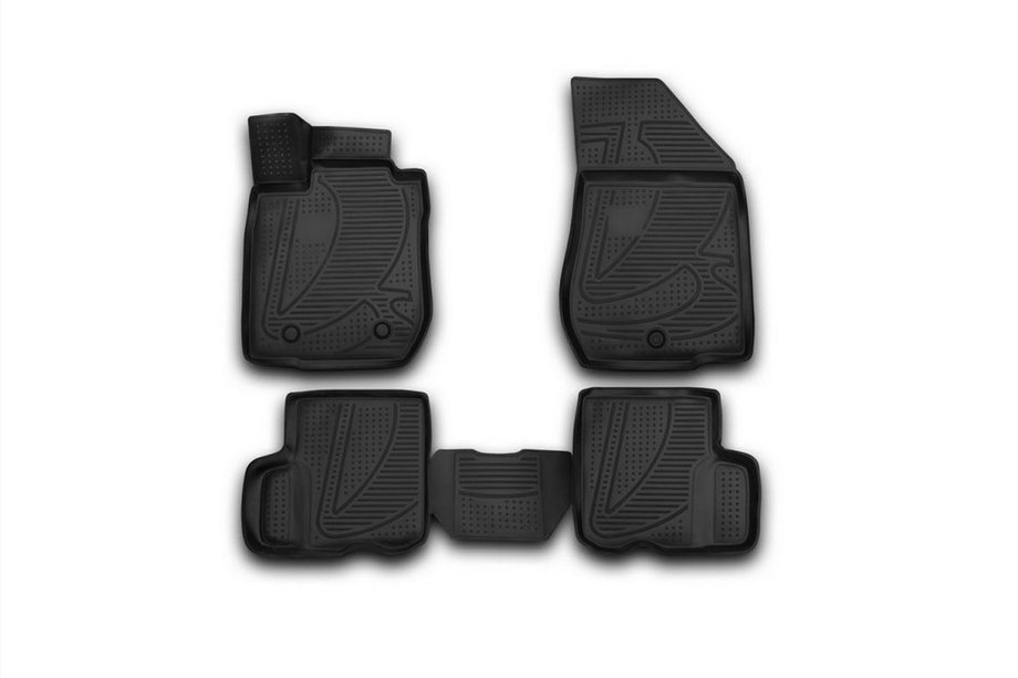 Lada Largus 2012– 3D rubberen automatten voor interieur (4 stuks, Novline) Foto 1