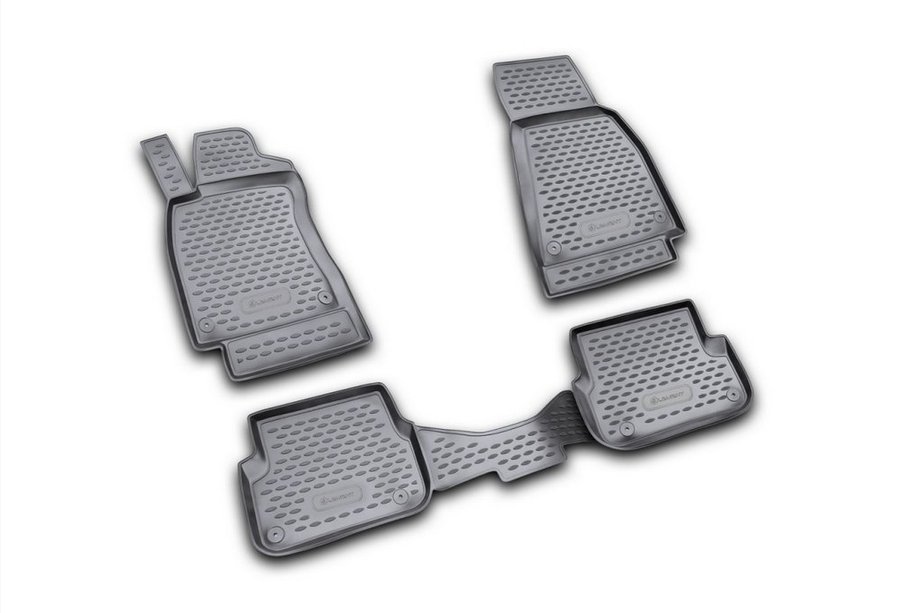 Audi A6 C6 2004–2011 Rubberen vloermattenset voor interieur (4 stuks, Novline) Image