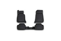 BMW 1 Serie E81/E82/E87/E88 2004–2011 Rubberen vloermatten voor het interieur (4 stuks, Novline) 5D foto 1