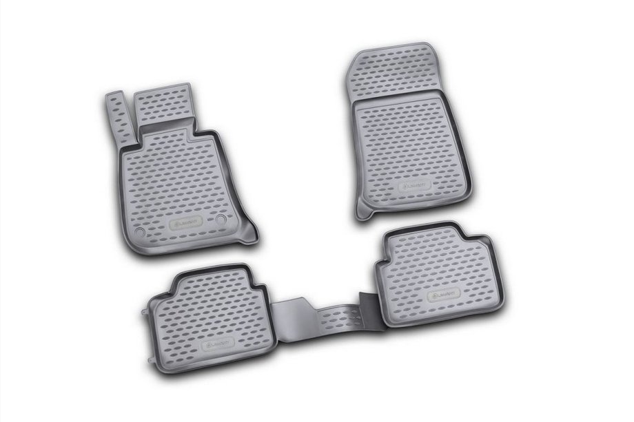 BMW 3-serie E90/E91 2005–2011 Rubberen vloermatten voor interieur (4 stuks, Novline, E91) Image