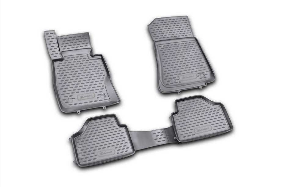 BMW X1 E84 2009–2015 Rubberen vloermattenset voor interieur (4 stuks, Novline) Image