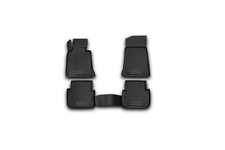 BMW 3 Serie E46 1998–2006 Rubberen vloermattenset voor interieur (4 stuks, Novline) Image