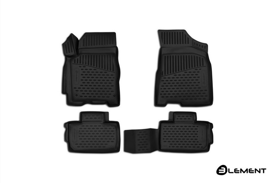 Fiat Fiorino/Qubo 2008–2024 Rubberen vloermattenset voor interieur (4 stuks, Novline) Image