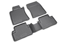 Honda Accord VII 2002–2007 Rubberen vloermattenset voor interieur (4 stuks, Novline) foto 1