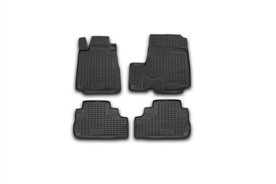 Honda CR-V 2007–2011 Rubberen vloermattenset voor interieur (4 stuks, Novline) Image