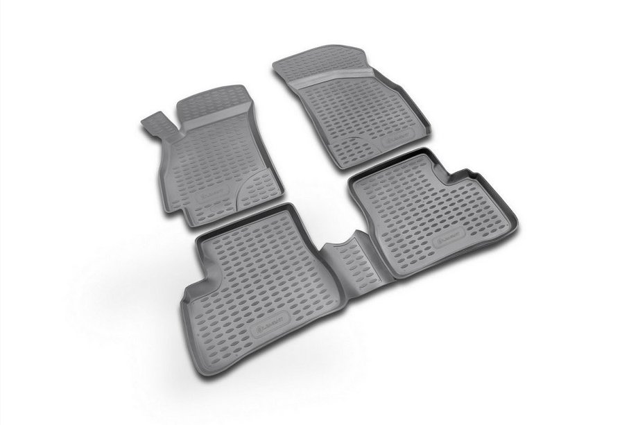 Hyundai Accent 2000–2006 Rubberen vloermattenset voor interieur (4 stuks, Novline) Image