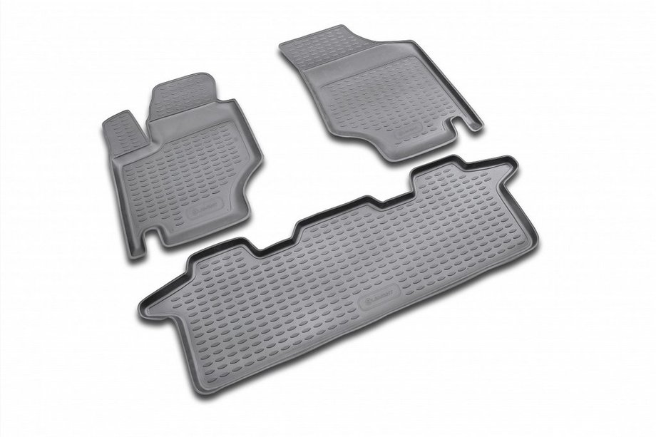 Hyundai Trajet 2000–2007 Rubberen vloermatten voor het interieur (4 stuks, Novline) handgeschakelde versnellingsbak Image