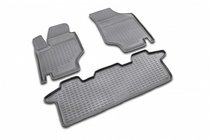 Hyundai Trajet 2000–2007 Rubberen vloermatten voor het interieur (4 stuks, Novline) handgeschakelde versnellingsbak foto 1