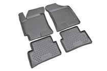 Hyundai Accent 2000–2006 Rubberen vloermatten (set 4 stuks, Novline) Coupe foto 1
