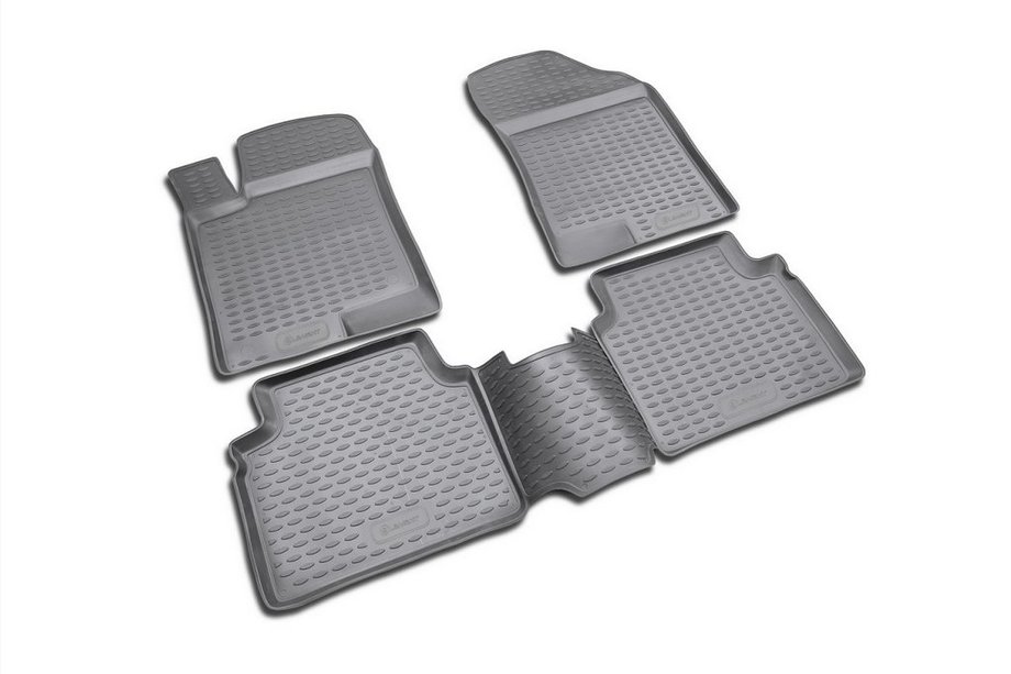 Hyundai Sonata NF 2004–2009 Rubberen vloermatten voor het interieur (4 stuks, Novline) Variant 1 Image
