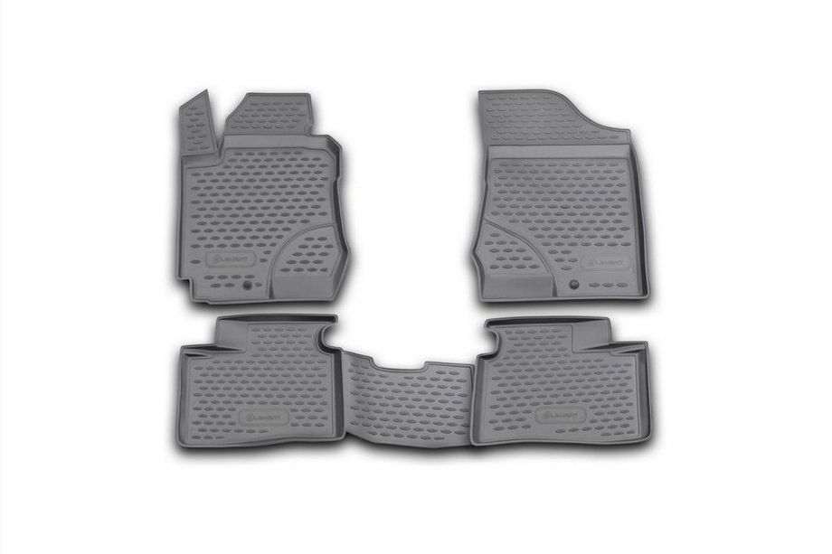 Hyundai I-30 2007–2011 Rubberen vloermattenset voor interieur (4 stuks, Novline) Image