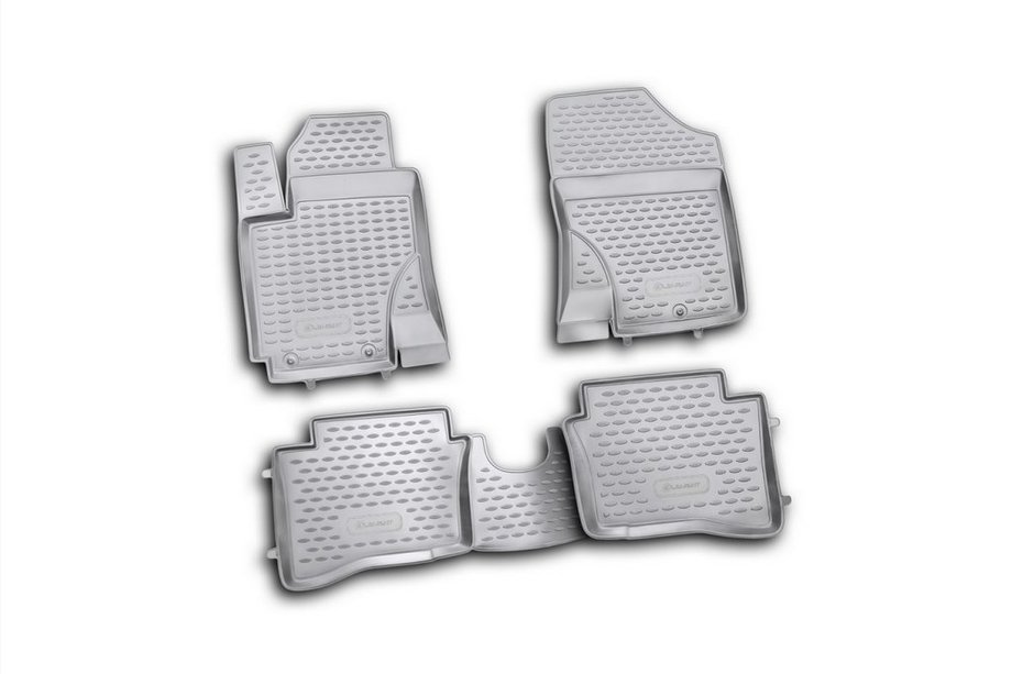 Hyundai I-20 2008–2012 Rubberen vloermattenset voor interieur (4 stuks, Novline) Image