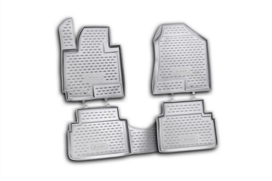 Hyundai IX-35 2010–2015 Rubberen vloermattenset voor interieur (4 stuks, Novline) Image