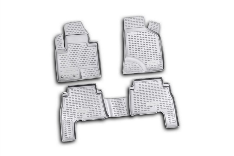 Hyundai Santa Fe 2 2006–2012 (2010-2012) Rubberen vloermatten voor interieur (4 stuks, Novline) Image
