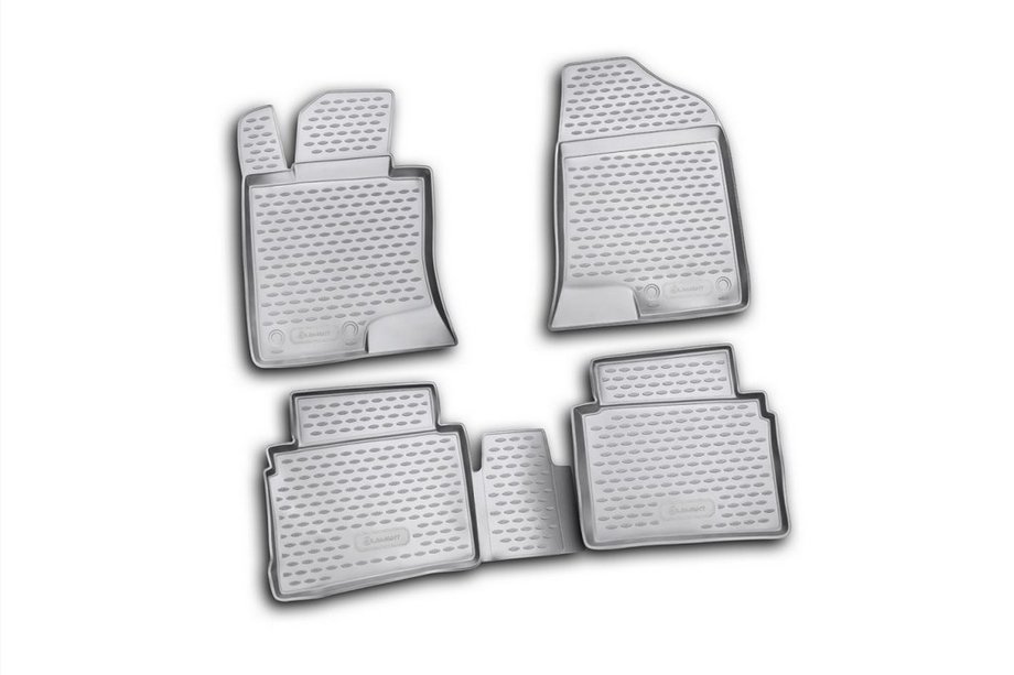 Hyundai Sonata YF 2010–2014 Rubberen vloermattenset voor interieur (4 stuks, Novline) Image