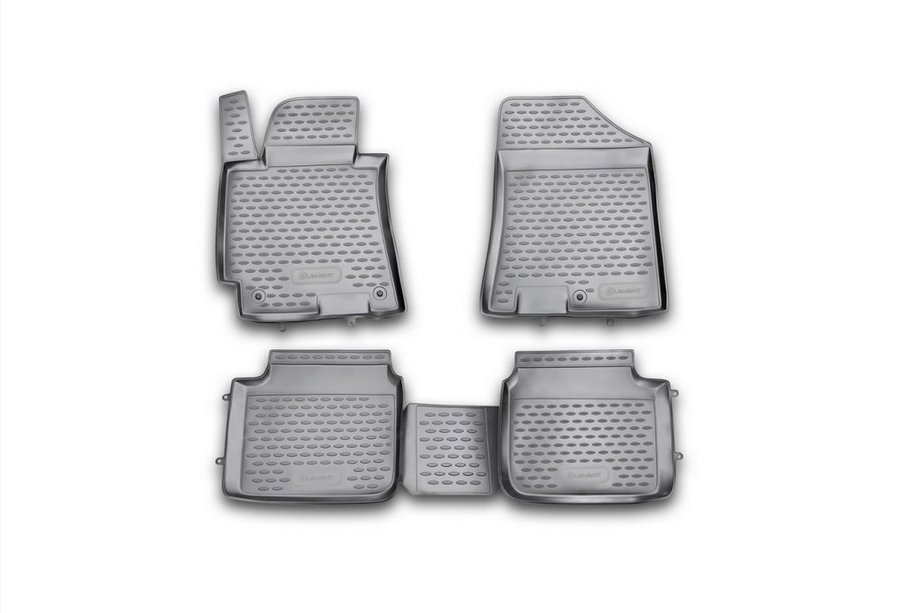 Hyundai Elantra (MD/UD) 2011–2015 Rubberen vloermattenset voor interieur (4 stuks, Novline) Image