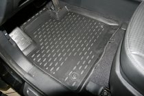 Hyundai Santa Fe 3 2012–2018 Rubberen vloermattenset voor interieur (4 stuks, Novline) foto 1