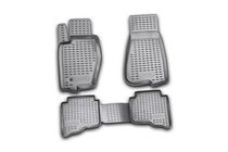 Jeep Grand Cherokee WK 2004–2010 Rubberen vloermattenset voor interieur (4 stuks, Novline) foto 1