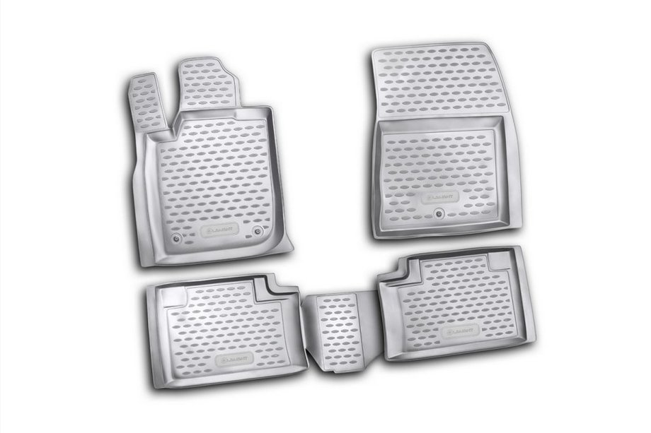 Jeep Grand Cherokee WK2 2010–2021 Rubberen vloermattenset voor interieur (4 stuks, Novline) Foto 1