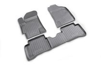 Kia Rio 2005–2011 Rubberen vloermattenset voor interieur (4 stuks, Novline) foto 1