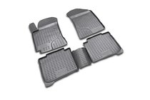 Kia Cerato 1 2004–2009 Rubberen vloermattenset voor interieur (4 stuks, Novline) foto 1