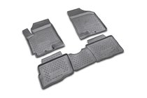 Kia Soul I 2008–2013 Rubberen vloermattenset voor interieur (4 stuks, Novline) foto 1