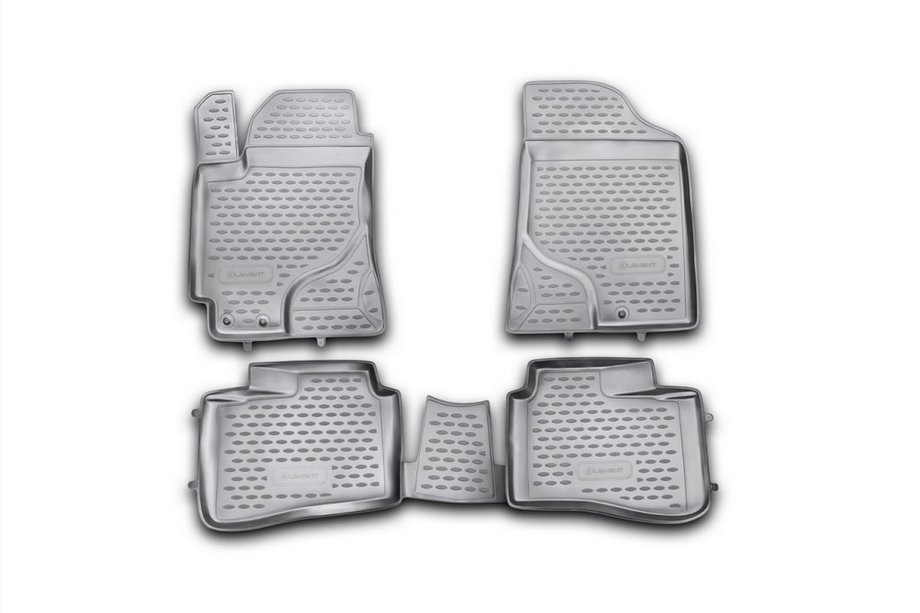 Kia Cerato 2 2010–2013 Rubberen vloermattenset voor interieur (4 stuks, Novline) Image