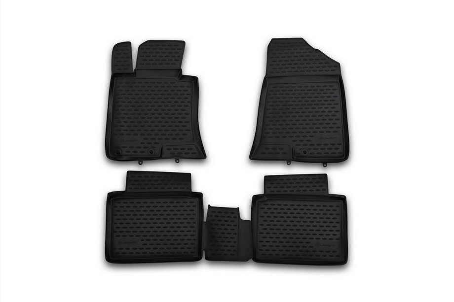 Kia Optima 2010–2016 Rubberen vloermattenset voor interieur (4 stuks, Novline) Foto 1
