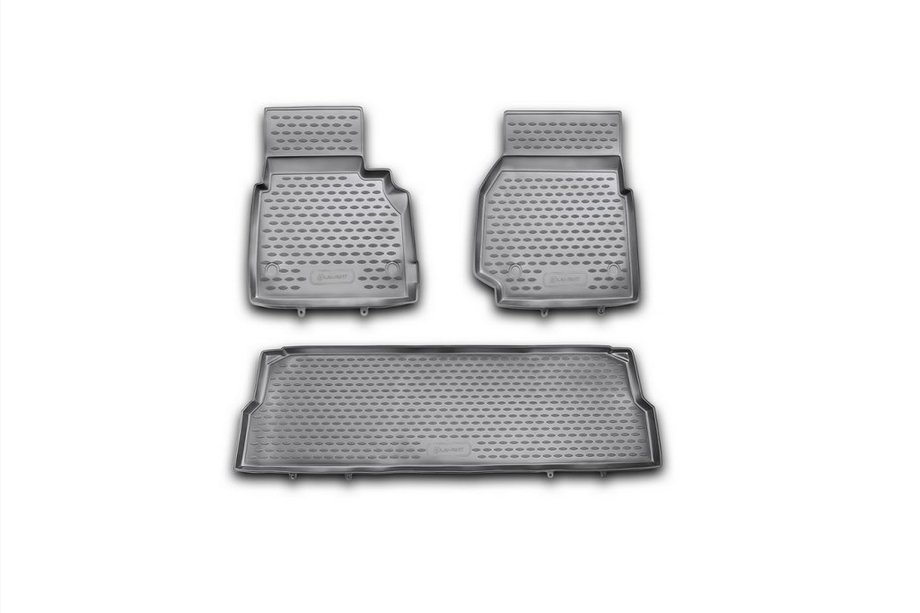 Land Rover Defender 1986–2016 Rubberen vloermatten voor het interieur (3 stuks, Novline) 110/5D Image