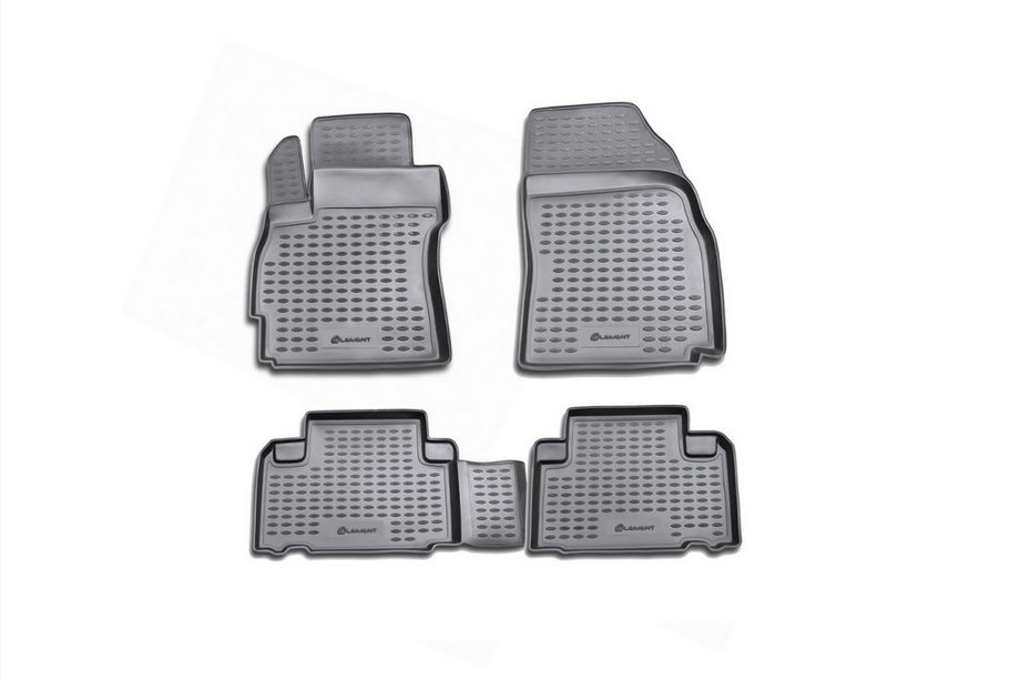 Mazda 5 2010–2018 (2005-2010) Rubberen vloermatten voor het interieur (4 stuks, Novline) Image