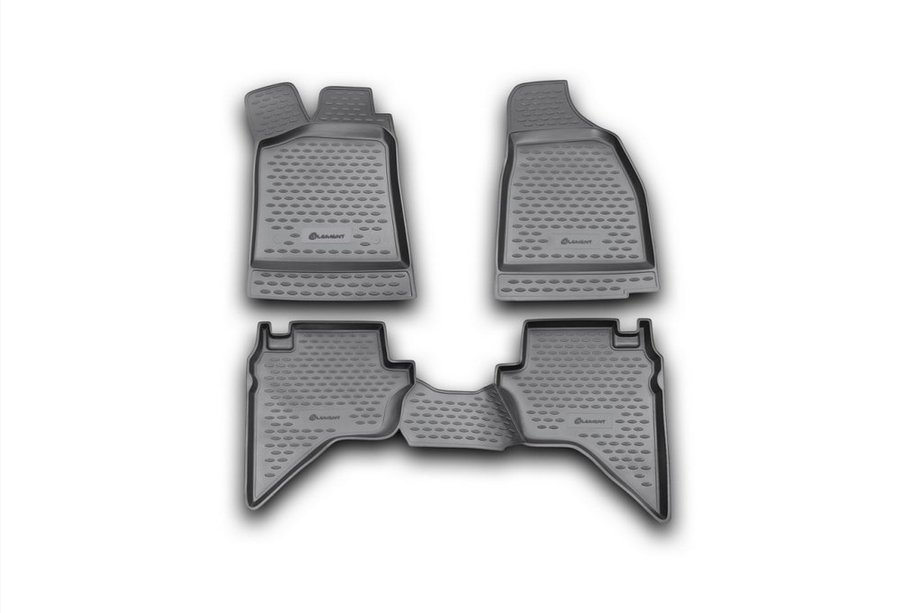 Mazda BT-50 2007–2012 Rubberen vloermattenset voor interieur (4 stuks, Novline) Image
