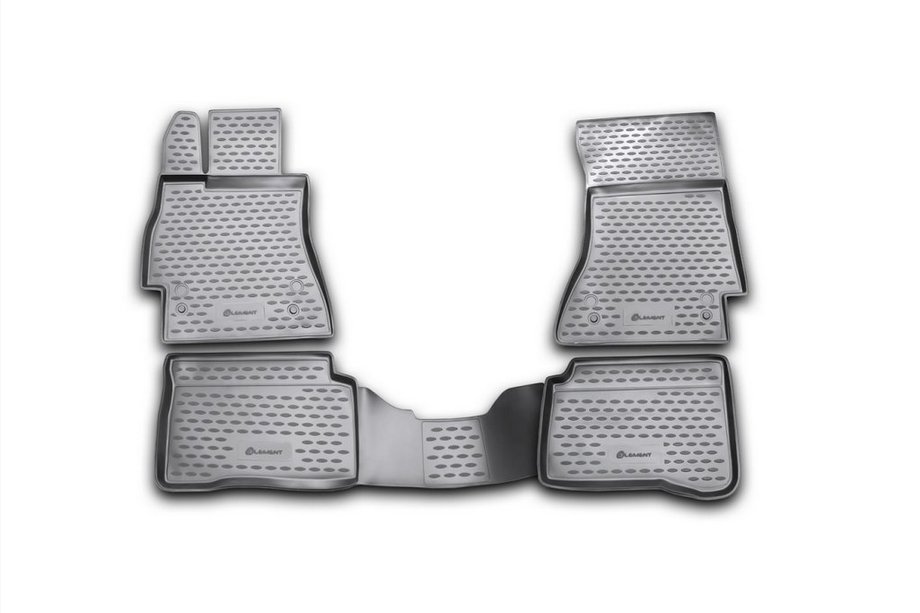 Mercedes S-class W221 2005–2013 Rubberen vloermattenset voor interieur (4 stuks, Novline) Image