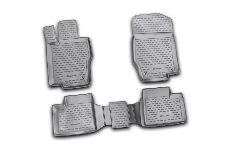 Mercedes ML W164 2005–2011 Rubberen vloermattenset voor interieur (4 stuks, Novline) Image