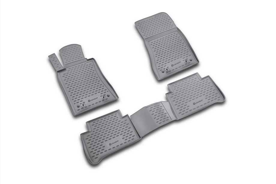 Mercedes E-class W211 2002–2009 Rubberen vloermatten voor interieur (4 st., Novline) achterwielaandrijving Image