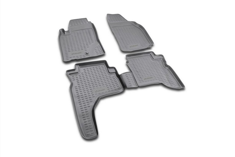 Mitsubishi Pajero Sport 1996–2007 Rubberen vloermattenset voor interieur (4 stuks, Novline) Foto 1