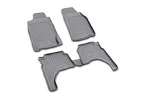 Mitsubishi L200 1996–2006 Rubberen vloermattenset voor interieur (4 stuks, Novline) foto 1