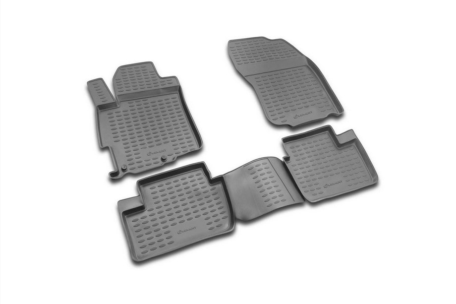 Mitsubishi Lancer X 2008– Rubberen vloermattenset voor interieur (4 stuks, Novline) Image