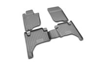 Mitsubishi L200 2006–2015 Rubberen vloermattenset voor interieur (4 stuks, Novline) foto 1