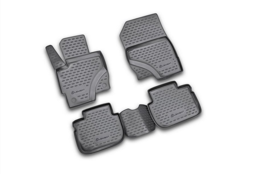 Mitsubishi Colt 2004–2012 (2009↗) Rubberen vloermatten voor het interieur (4 stuks, Novline) 5D Image