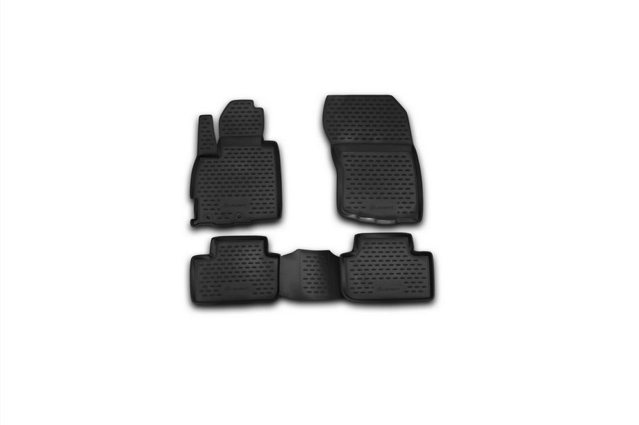 Mitsubishi ASX 2010–2023 Rubberen vloermattenset voor interieur (4 stuks, Novline) Foto 1