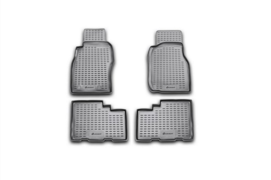 Nissan Patrol Y61 1997–2011 Rubberen vloermattenset voor interieur (4 stuks, Novline) Image
