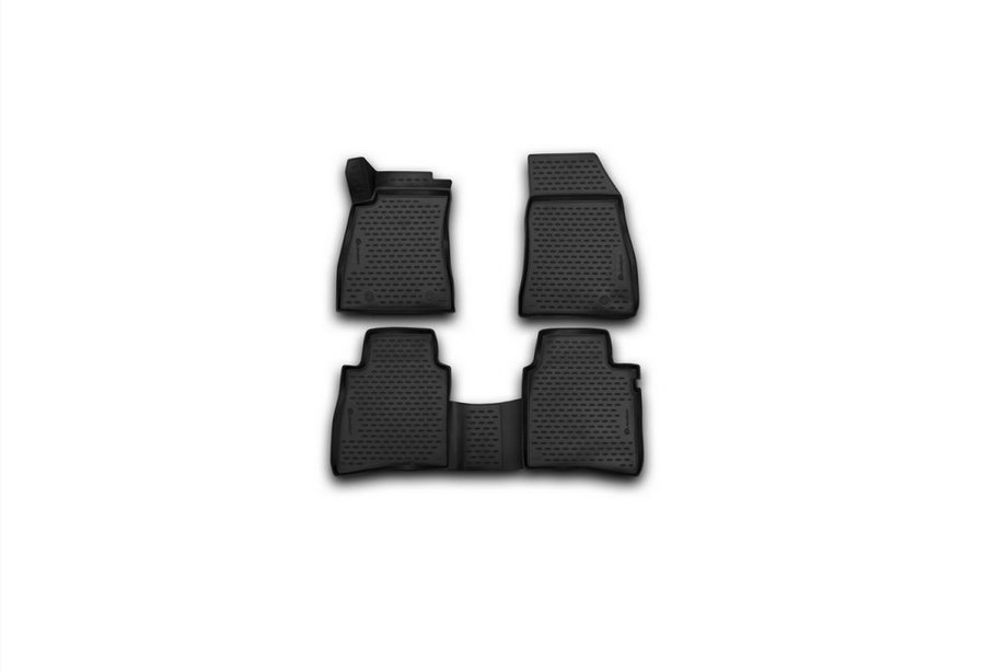 Nissan Tiida 2011–2014 (2015↗) 3D rubberen automatten voor het interieur (4 stuks, Novline) Foto 1
