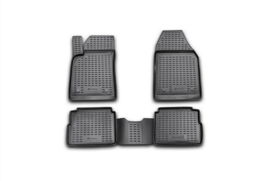 Opel Vectra C 2002–2008 Rubberen vloermattenset voor interieur (4 stuks, Novline) SW Image