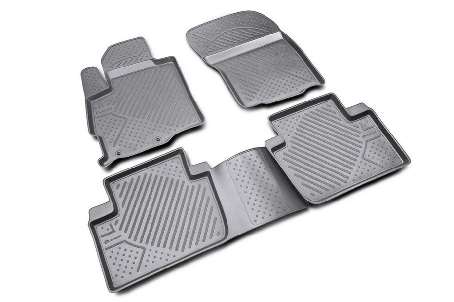 Peugeot 4007 2007–2013 Rubberen vloermattenset voor interieur (4 stuks, Novline) Image