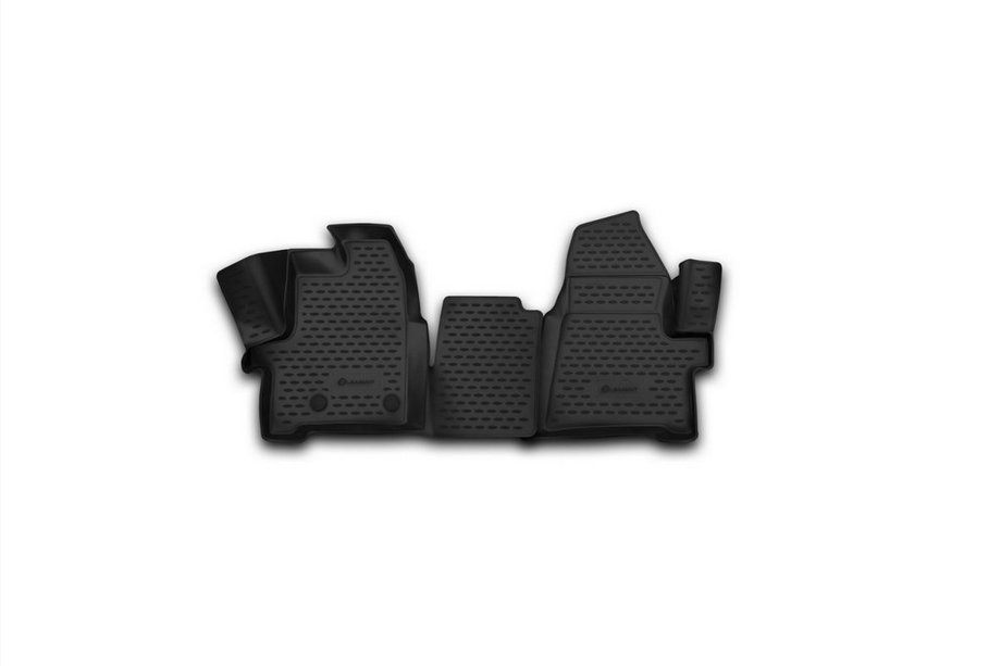 Ford Transit 2014– 3D rubberen vloermatten voor interieur (2 stuks, Novline) 1+2 zitplaatsen (Variant 1) Image