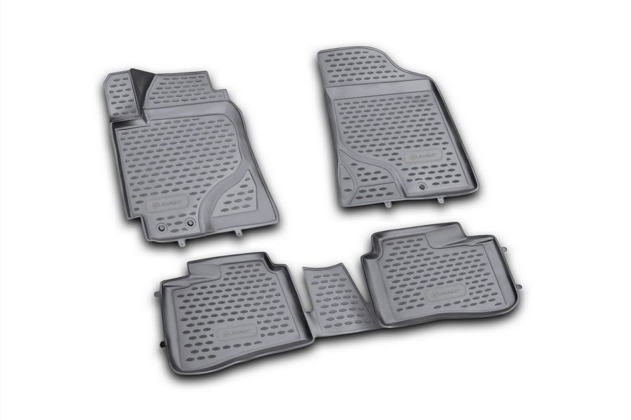 Kia Cerato 2 2010–2013 3D rubberen automatten voor interieur (4 stuks, Novline) Image